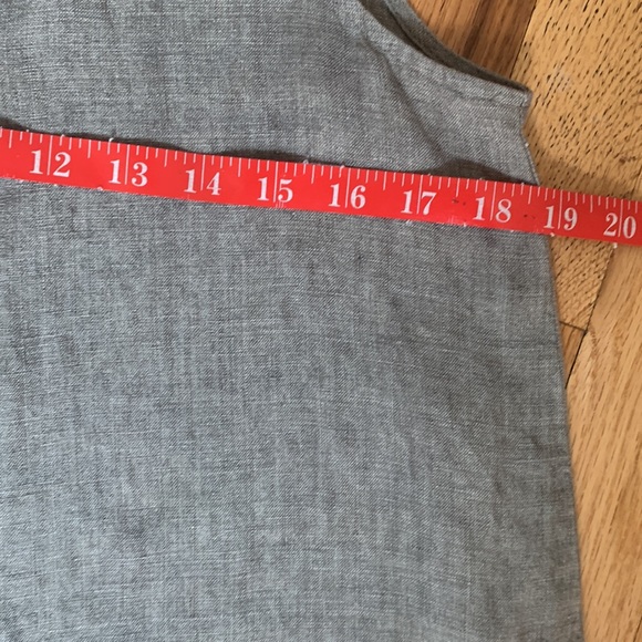 Eileen Fisher Delave Washed Organic Linen V Neck Top Tunic Size XS - Picture 9 of 10